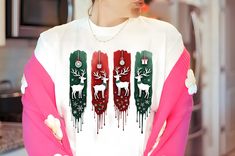 Christmas Reindeer Clipart Bundle 5 - CraftNest - Digital Crafting and Art