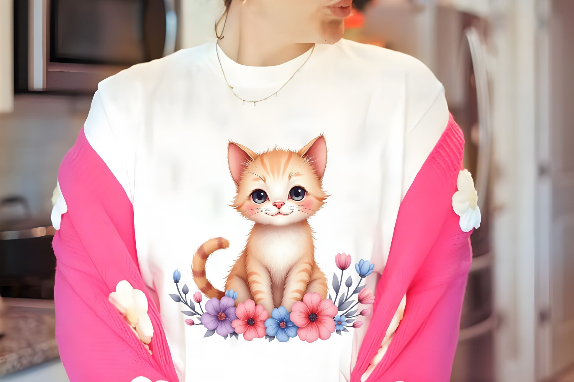 Floral Cat Clipart Bundle - CraftNest - Digital Crafting and Art