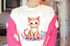 Floral Cat Clipart Bundle - CraftNest - Digital Crafting and Art