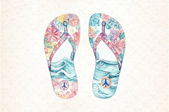 Retro Summer Flip Flops Clipart Bundle 77 - CraftNest - Digital Crafting and Art