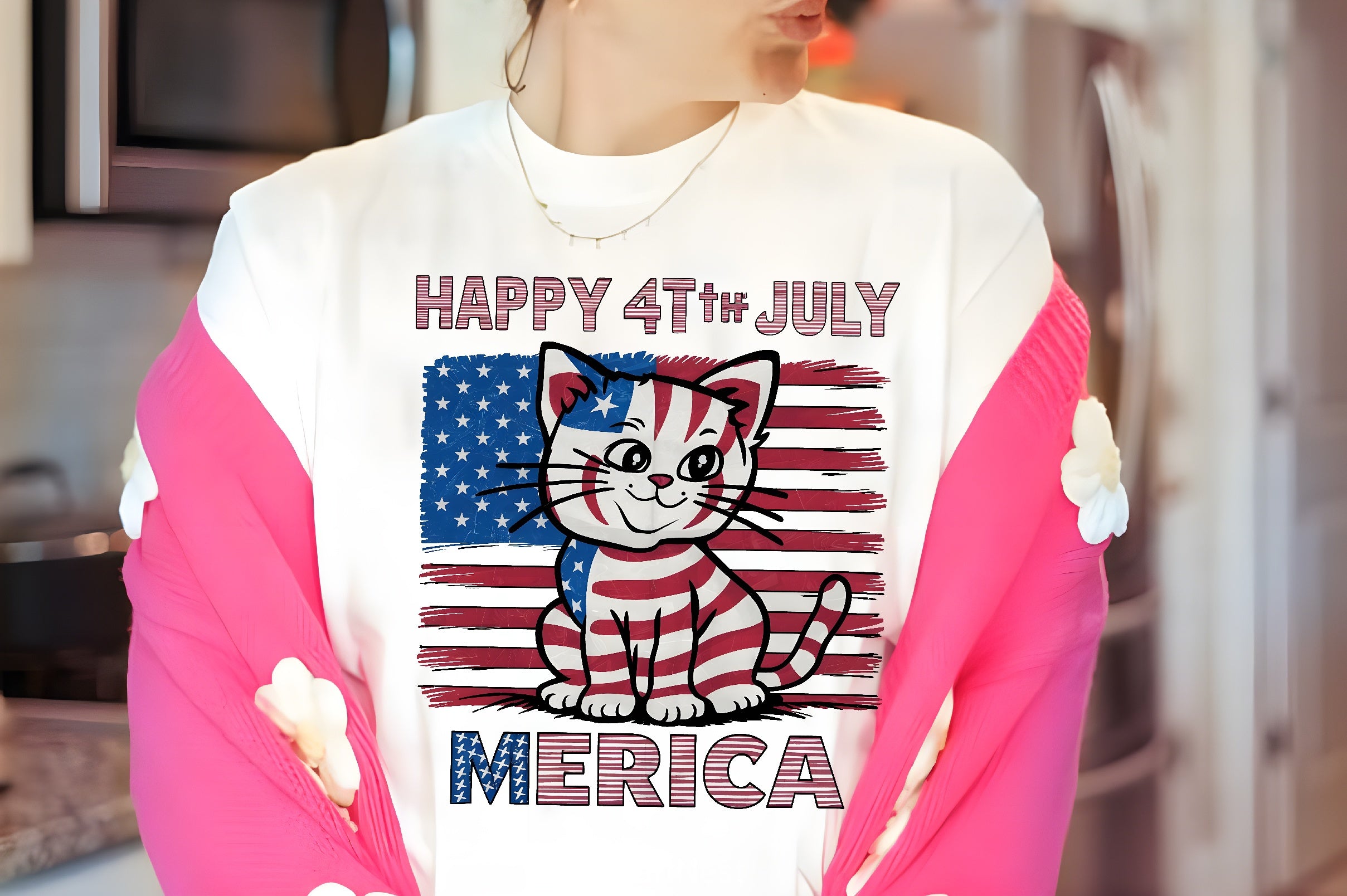 Happy 4th July Cat Clipart Bundle - CraftNest - Digital Crafting and Art