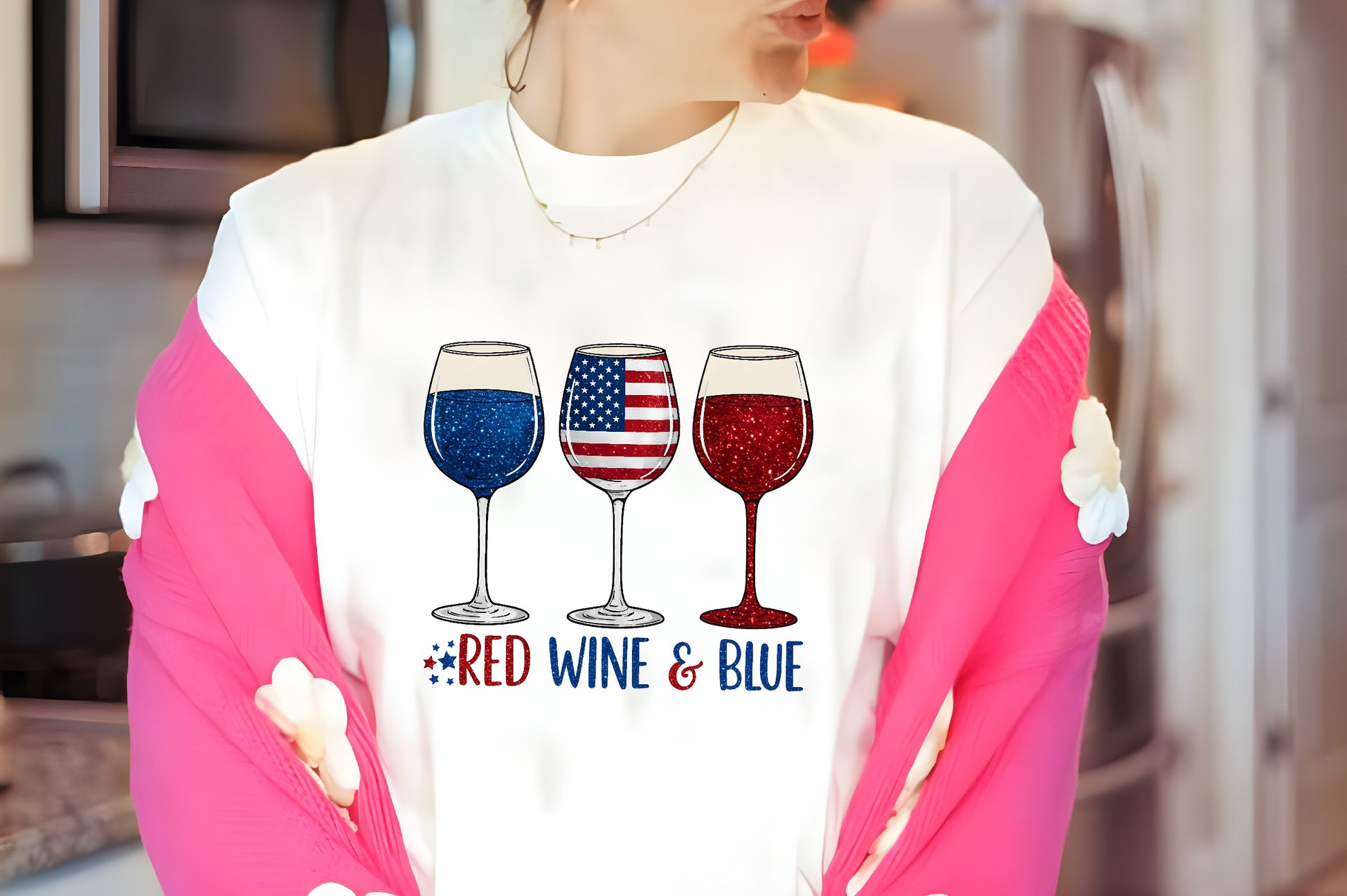 Red Wine & Blue 4th July Clipart Bundle - CraftNest - Digital Crafting and Art