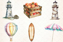 Summer Decorations Clipart Bundle - CraftNest - Digital Crafting and Art