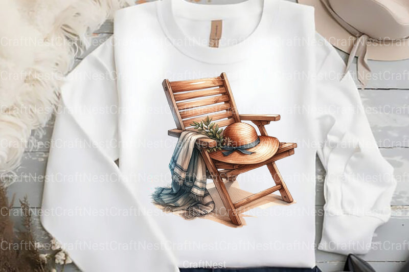 Ocean Boho Summer Clipart Bundle 3 - CraftNest - Digital Crafting and Art