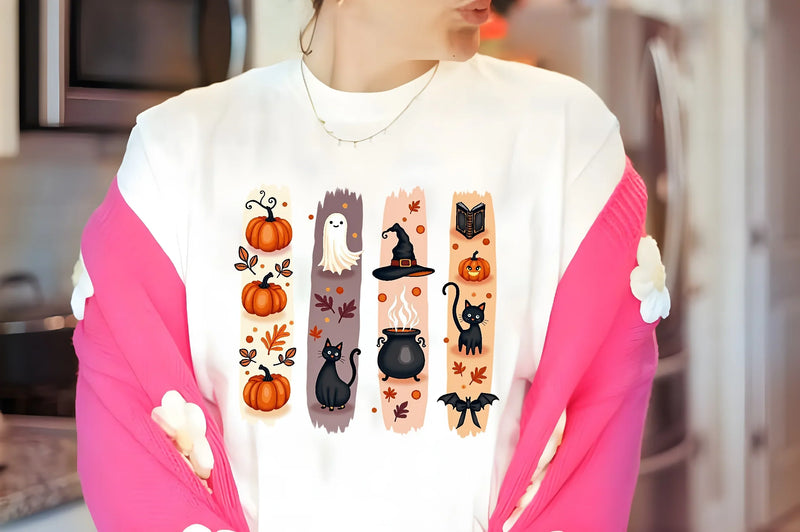 Halloween Brushstroke Collage Clipart Bundle - CraftNest - Digital Crafting and Art