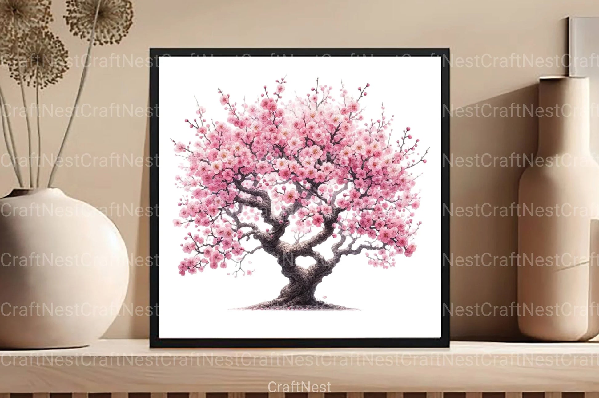 Spring Flower Tree Clipart Bundle 88 - CraftNest - Digital Crafting and Art