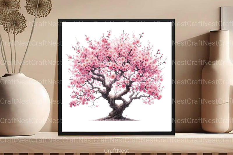 Spring Flower Tree Clipart Bundle 88 - CraftNest - Digital Crafting and Art