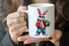 Hip Hop Bunny Easter Clipart Bundle 1 - CraftNest - Digital Crafting and Art