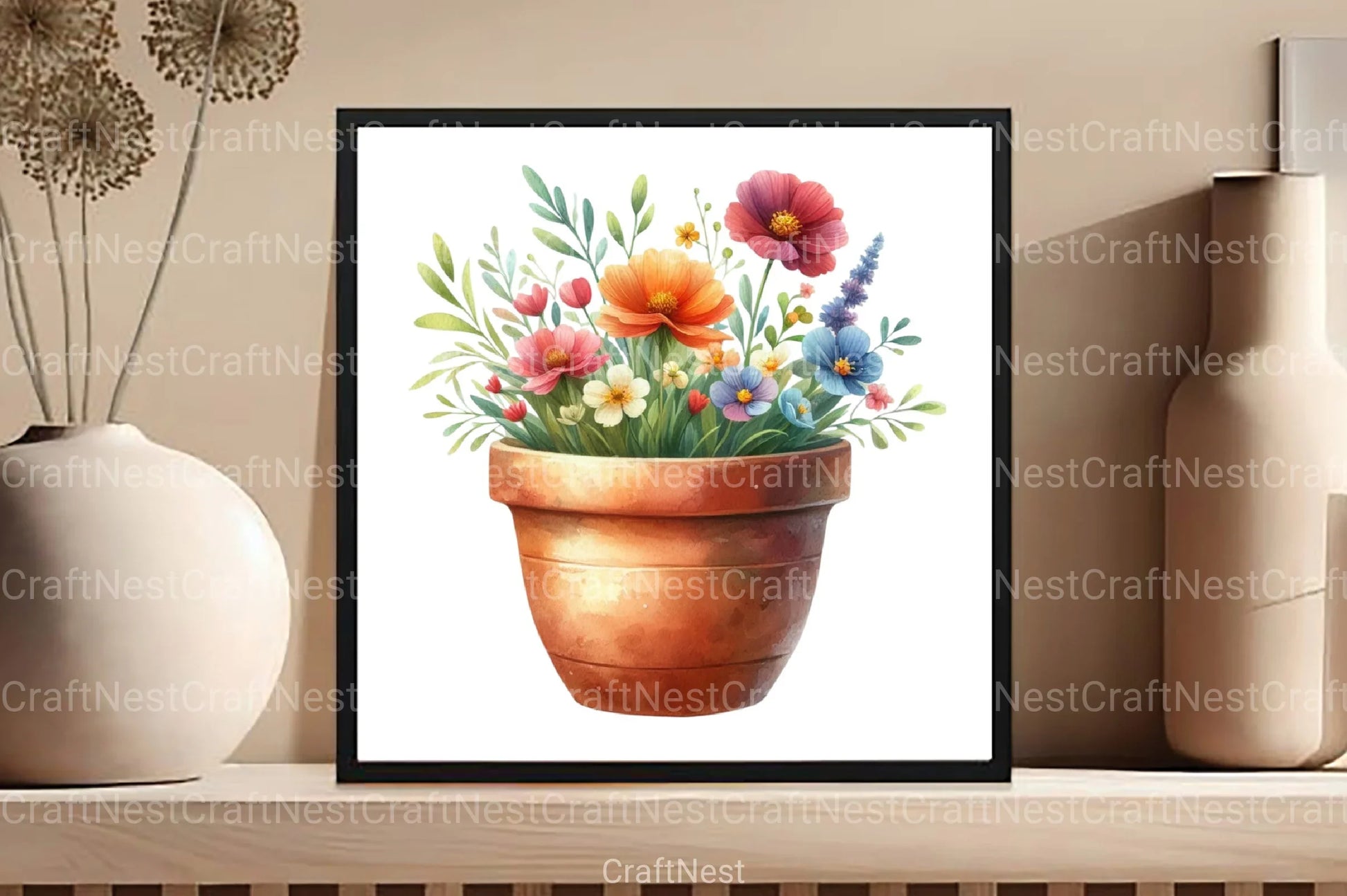 Spring Flower Garden Clipart Bundle 2 - CraftNest - Digital Crafting and Art