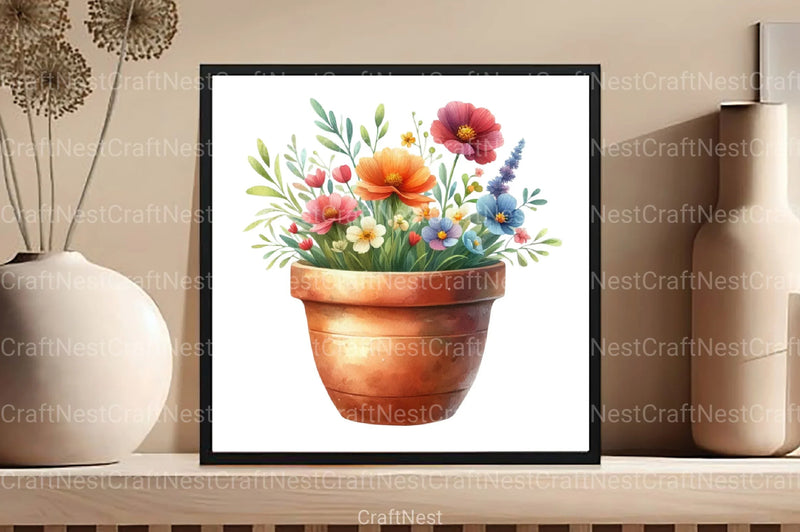 Spring Flower Garden Clipart Bundle 2 - CraftNest - Digital Crafting and Art