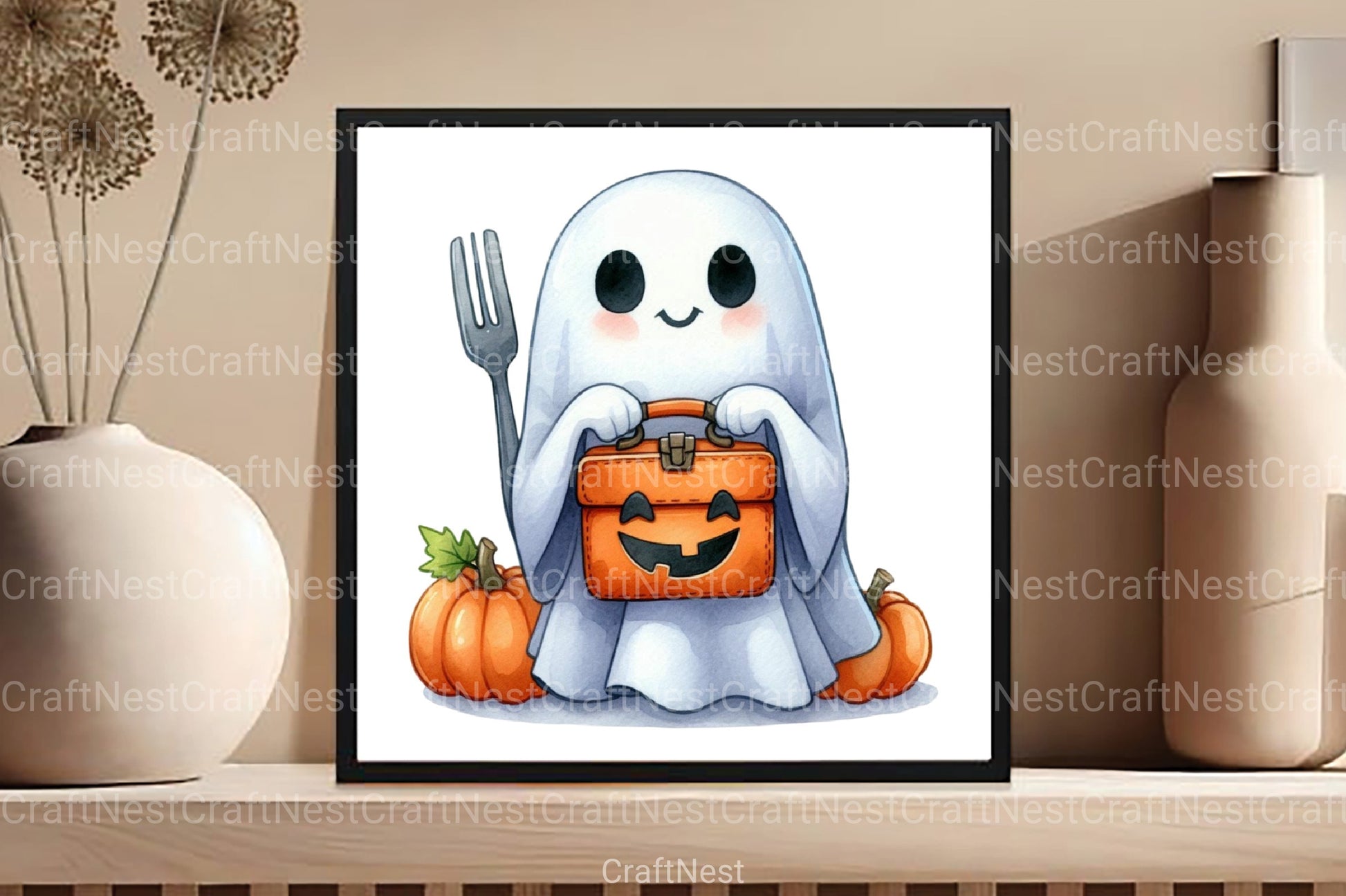 Ghost School Clipart Bundle - CraftNest - Digital Crafting and Art