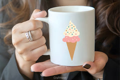 Two Scoops Ice Cream Cone Clipart Bundle - CraftNest - Digital Crafting and Art