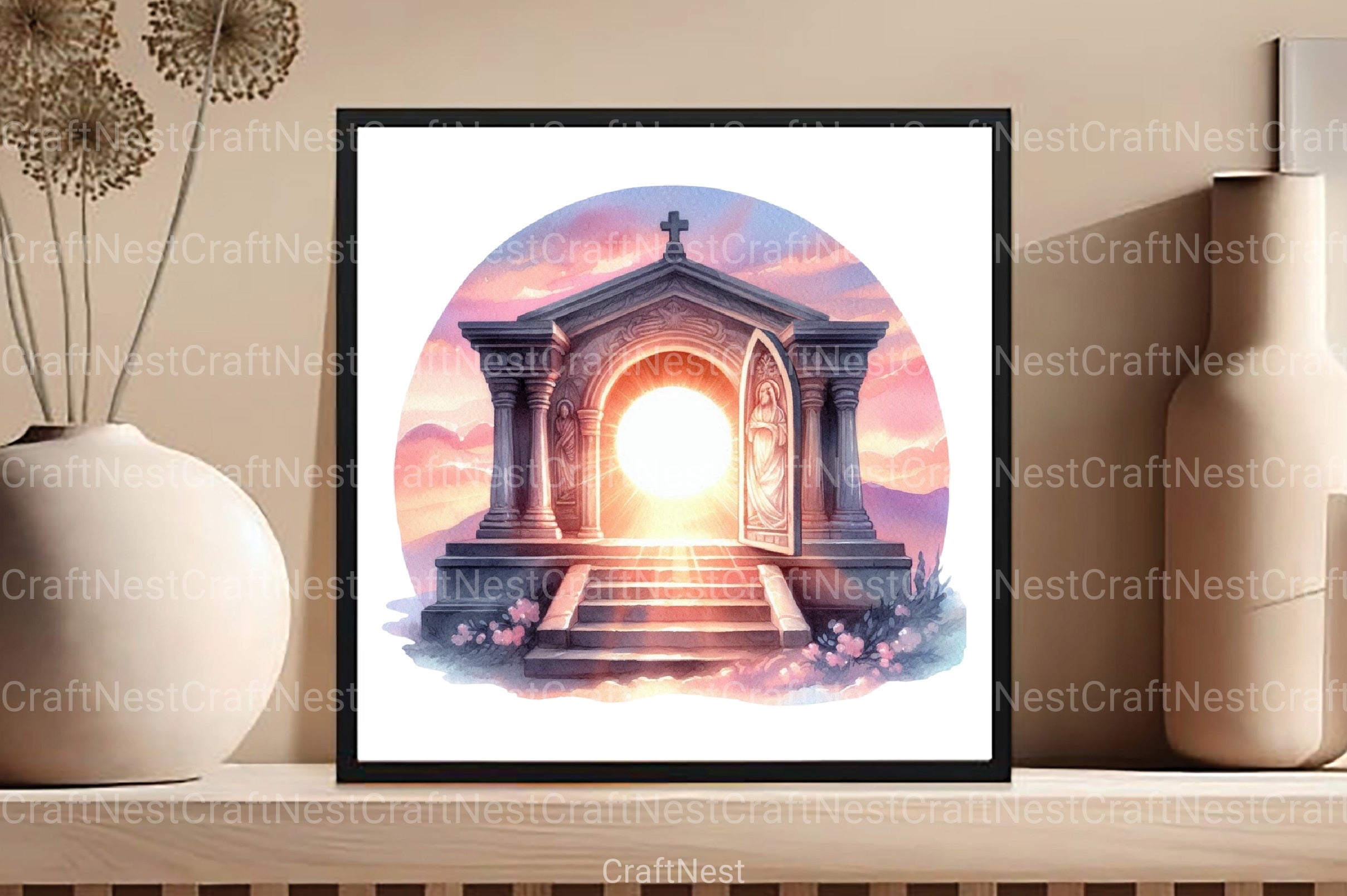 Pastel Christian Easter Clipart Bundle 1 - CraftNest - Digital Crafting and Art