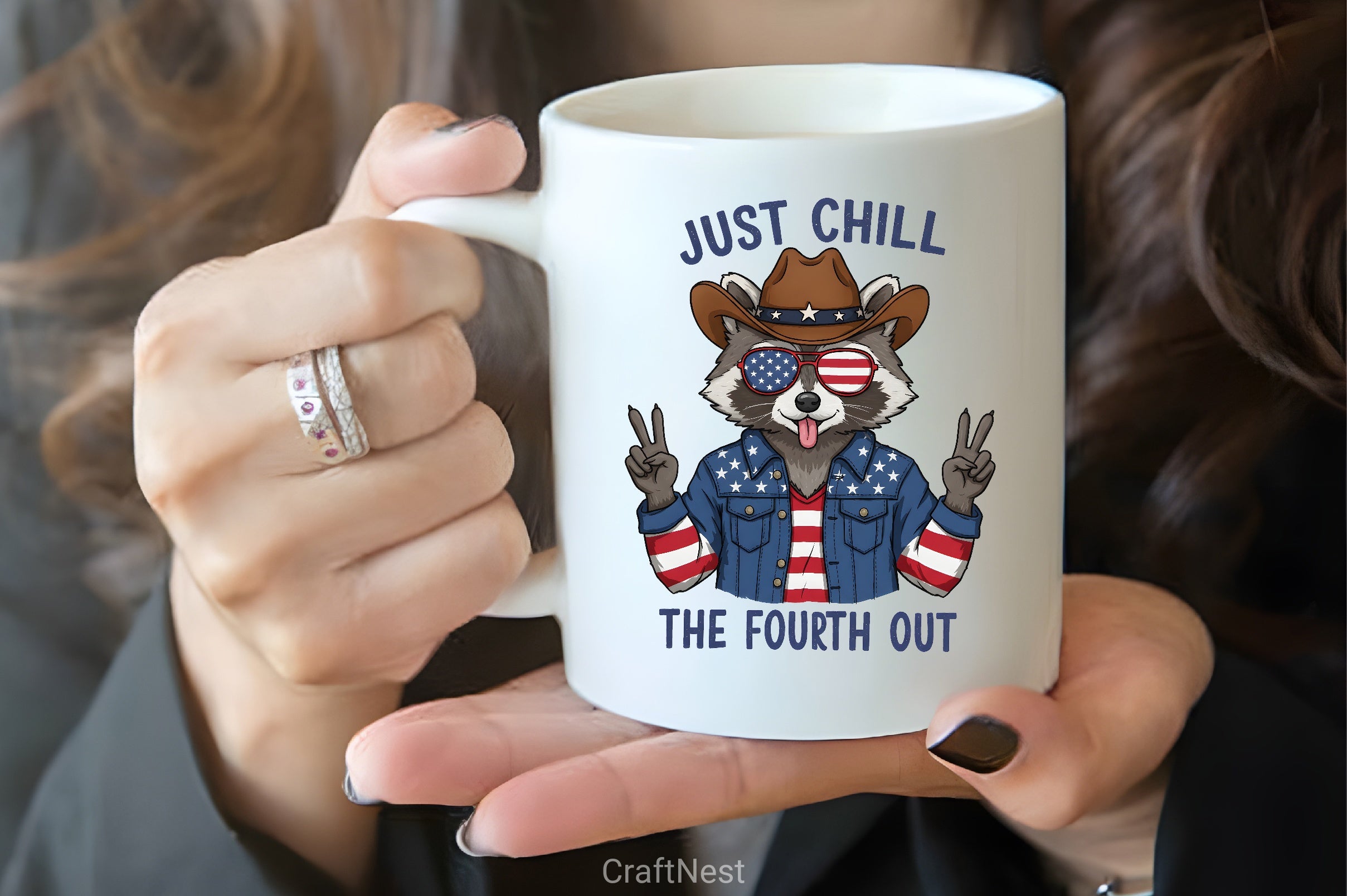 Funny Raccoon 4th of July Clipart Bundle - CraftNest - Digital Crafting and Art