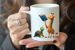 Funny Animals Reading Book Clipart Bundle 2 - CraftNest - Digital Crafting and Art