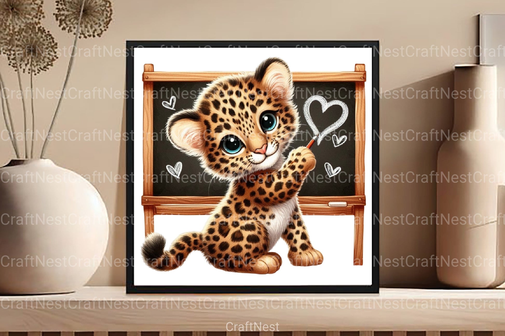 Baby Leopards Back to School Clipart Bundle - CraftNest - Digital Crafting and Art