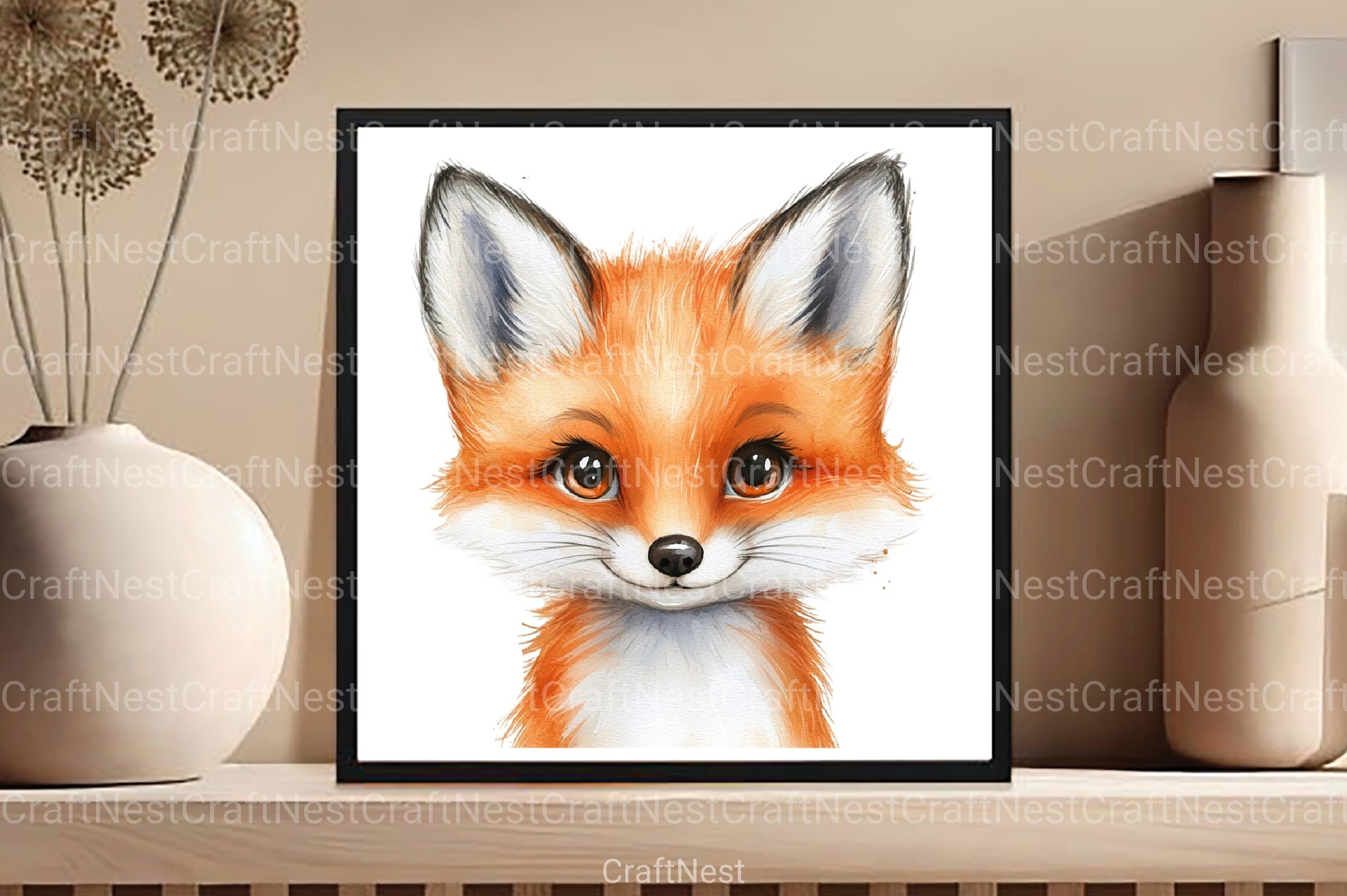 Animal Face Clipart Bundle - CraftNest - Digital Crafting and Art