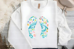 Retro Summer Flip Flops Clipart Bundle 77 - CraftNest - Digital Crafting and Art