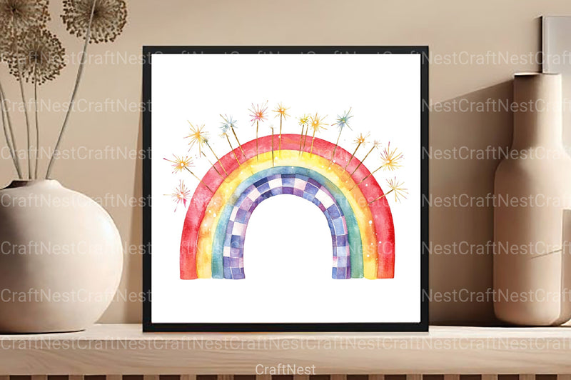 Rainbow 4th of July Clipart Bundle - CraftNest - Digital Crafting and Art