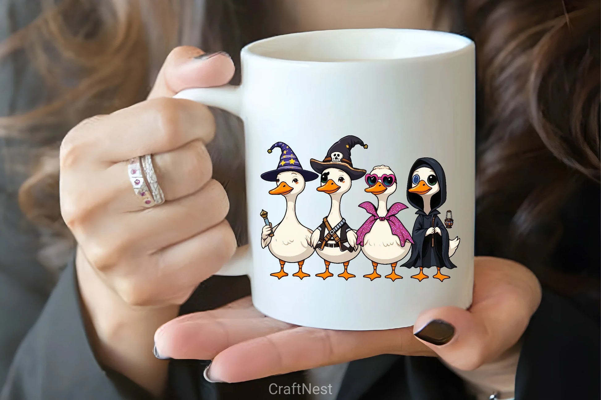 Halloween Geese Cartoon Clipart Bundle - CraftNest - Digital Crafting and Art