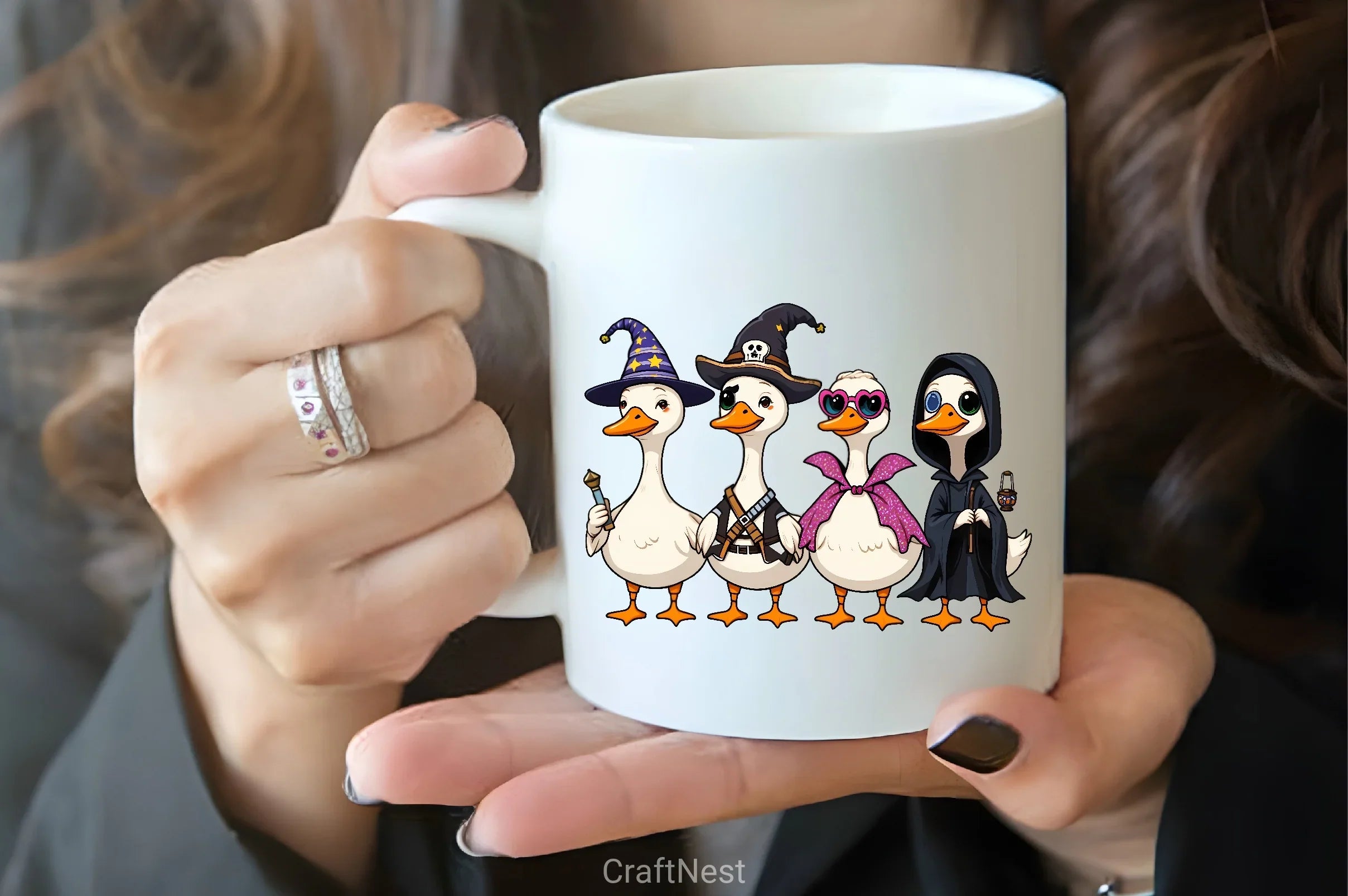 Halloween Geese Cartoon Clipart Bundle - CraftNest - Digital Crafting and Art