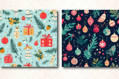 Merry & Bright Christmas Patterns Clipart Bundle - CraftNest - Digital Crafting and Art