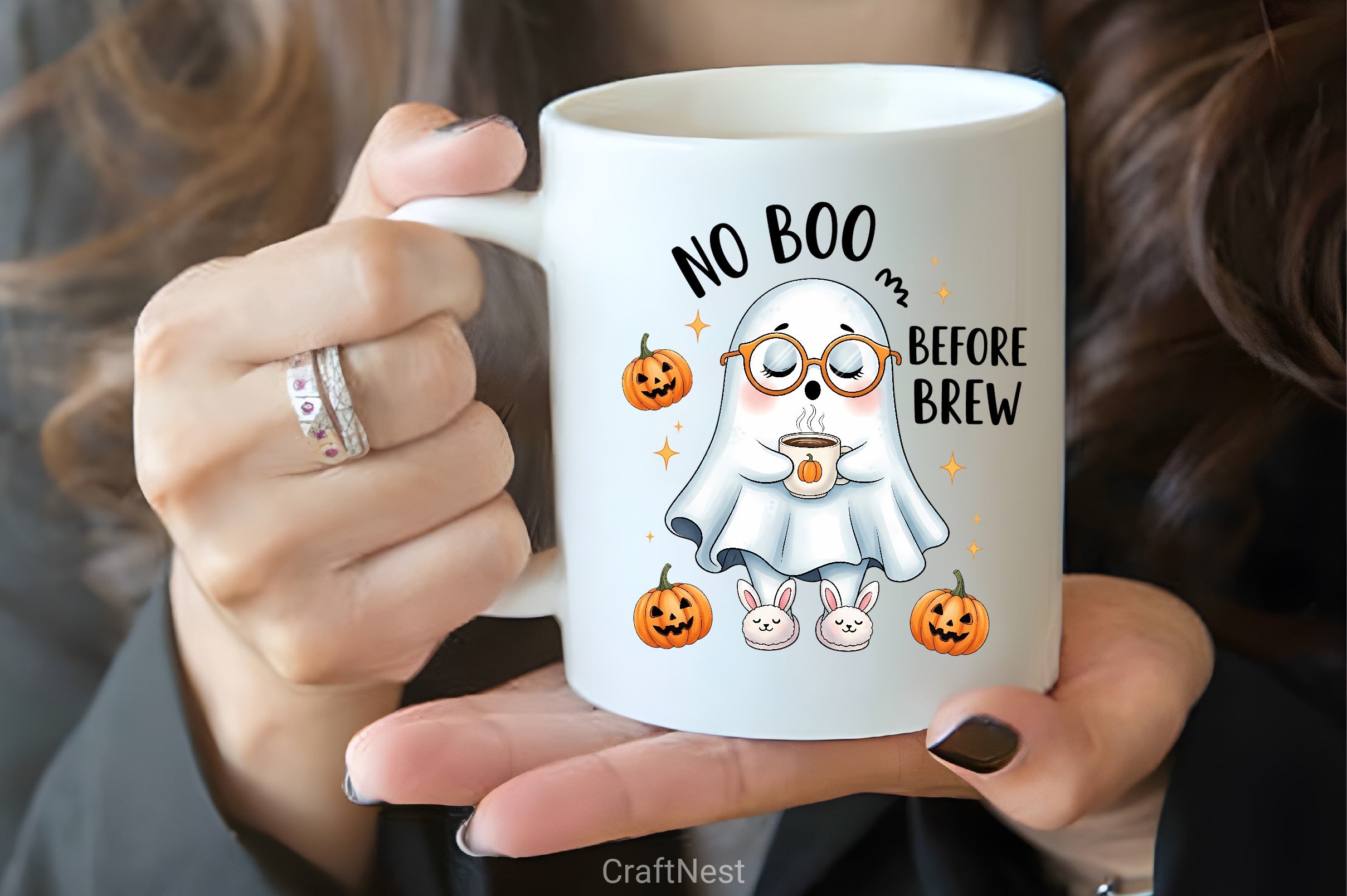 No Boo Before Brew Clipart Bundle - CraftNest - Digital Crafting and Art