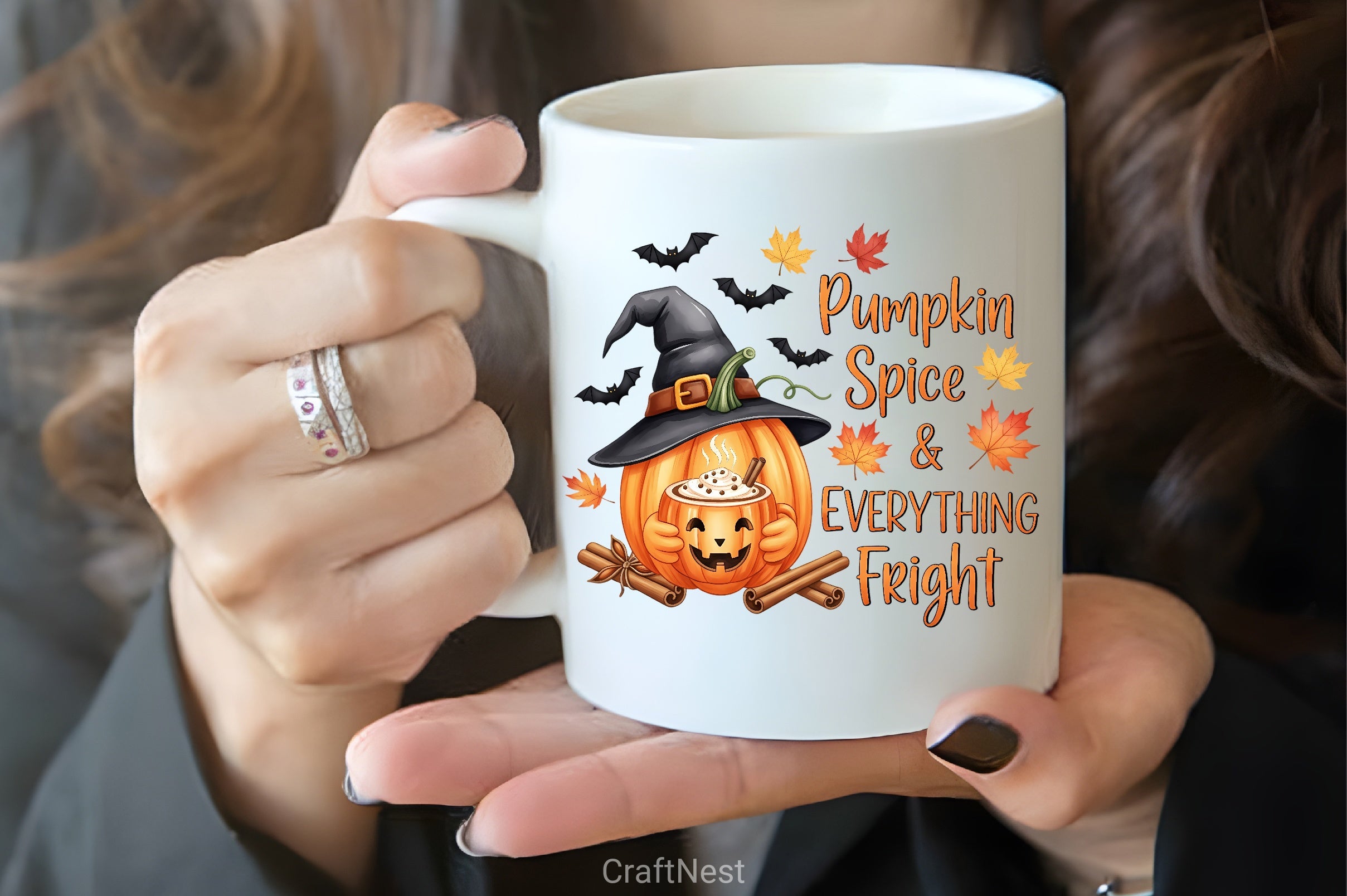 Halloween Pumpkin Spice Latte Clipart Bundle - CraftNest - Digital Crafting and Art