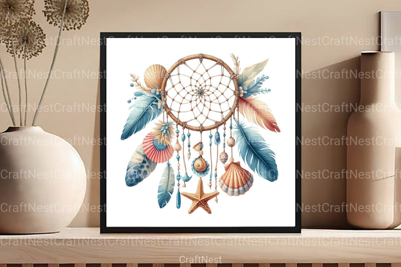 Ocean Boho Summer Clipart Bundle 3 - CraftNest - Digital Crafting and Art