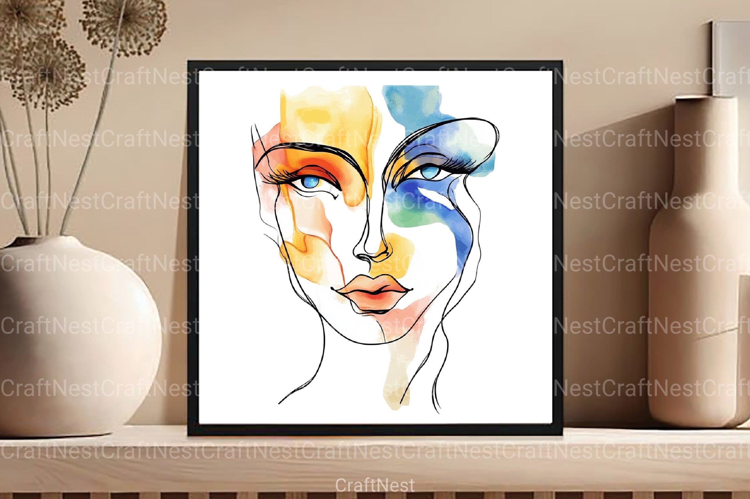 Boho Abstract Clipart Bundle Set - CraftNest - Digital Crafting and Art