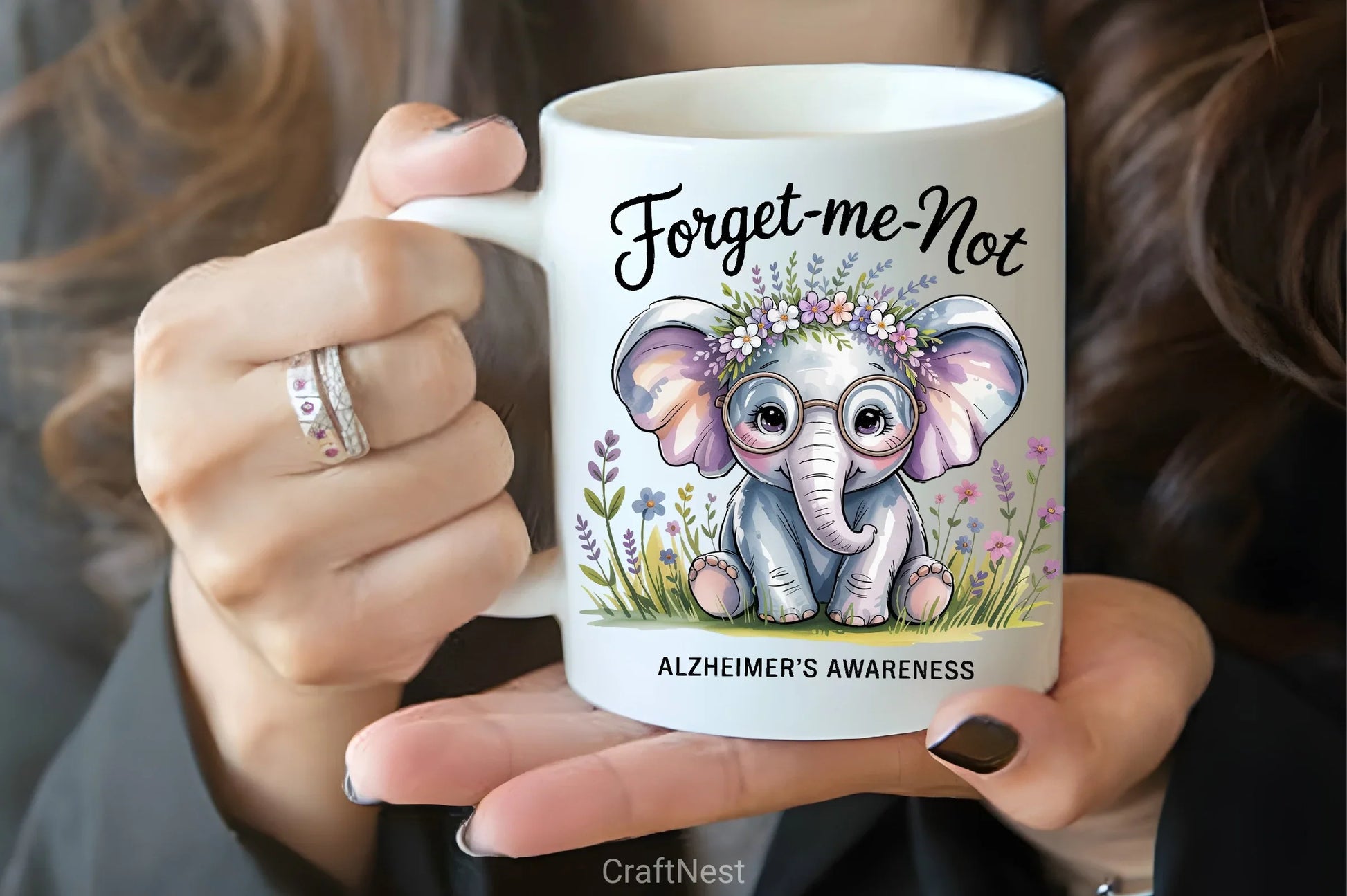 Elephant Glasses & Flowers Clipart Bundle - CraftNest - Digital Crafting and Art