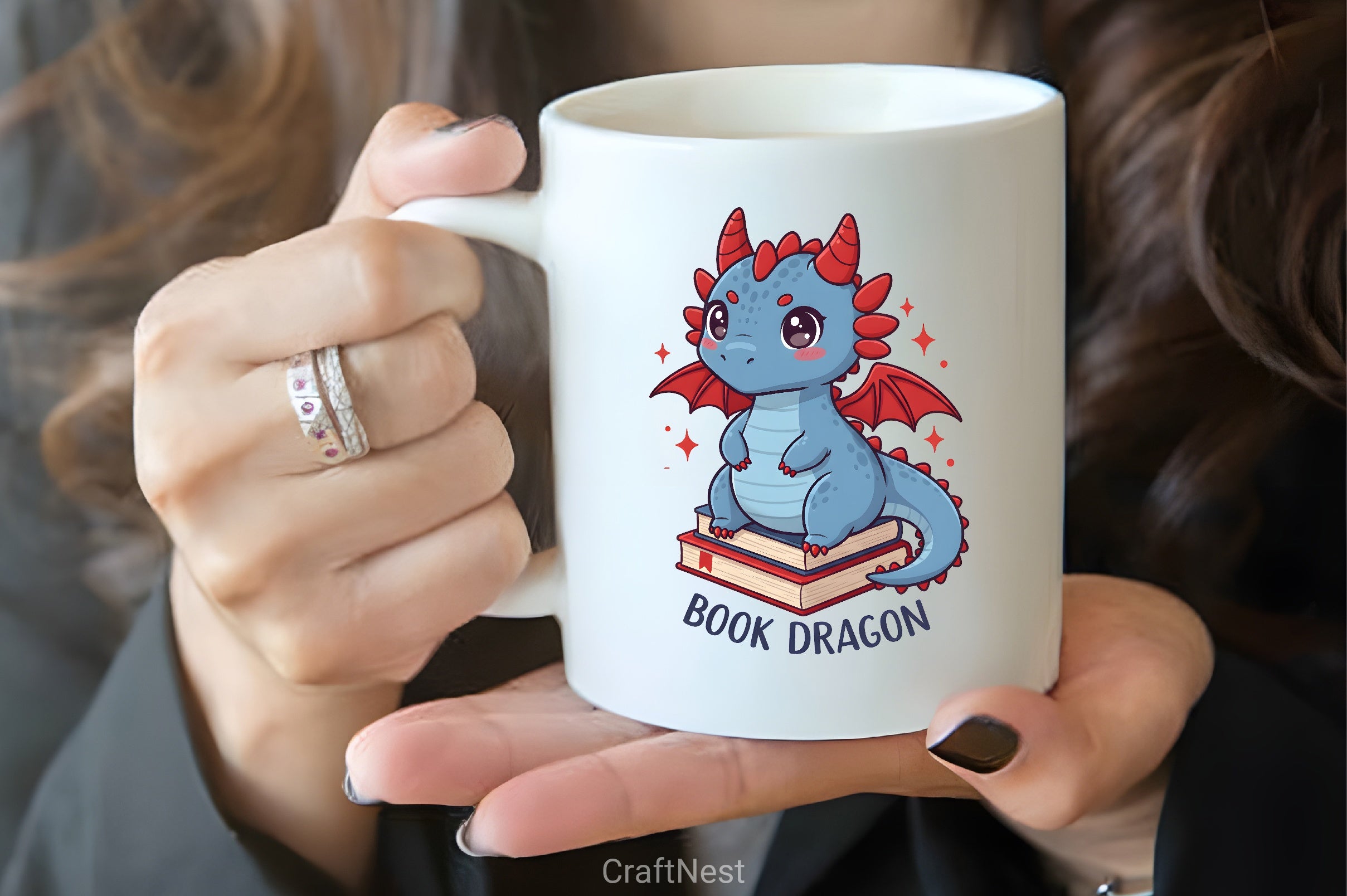 Funny Book Lover Dragon Clipart Bundle - CraftNest - Digital Crafting and Art