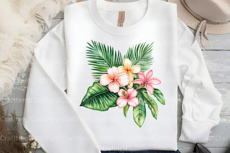 Tropical Summer Aesthetic Clipart Bundle 2 - CraftNest - Digital Crafting and Art