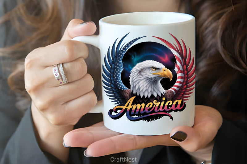 Cosmic Bald Eagle Digital Art Bundle - CraftNest - Digital Crafting and Art