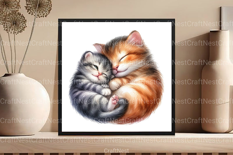 Soft & Warm Mother's Love Clipart Bundle 2 - CraftNest - Digital Crafting and Art