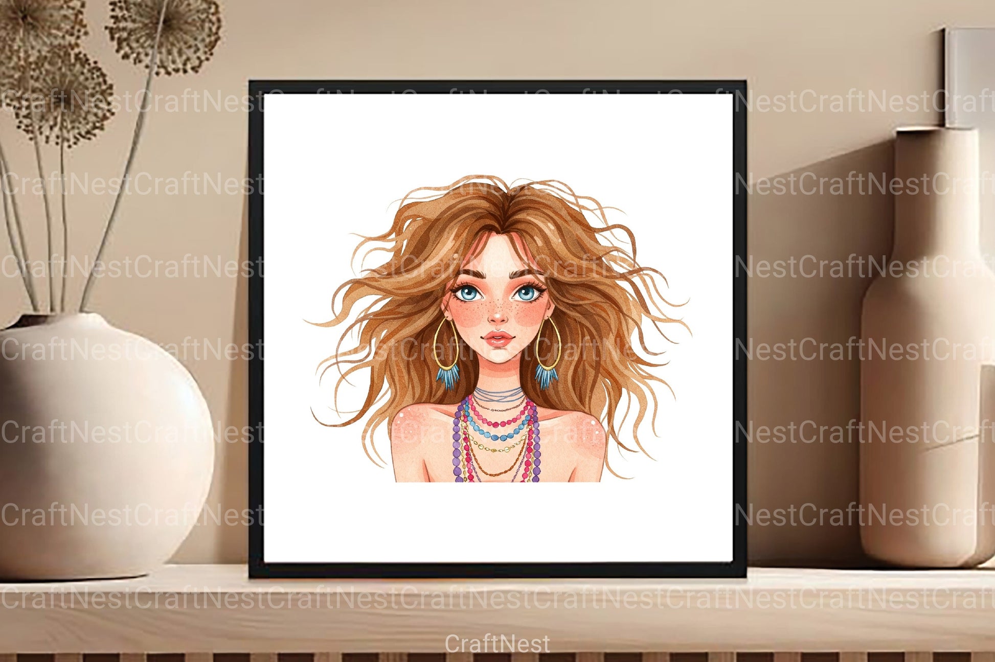 Summer Girl Clipart Bundle 45 - CraftNest - Digital Crafting and Art