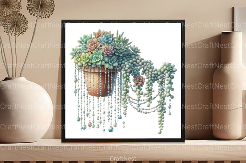 Cactus and Succulents Clipart Bundle 99 - CraftNest - Digital Crafting and Art