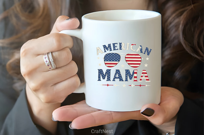 American Mama Shirt 4th of July Clipart Bundle - CraftNest - Digital Crafting and Art