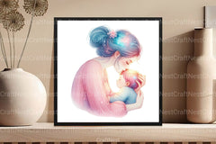 Pastel Mother's & Child Clipart Bundle 90 - CraftNest - Digital Crafting and Art
