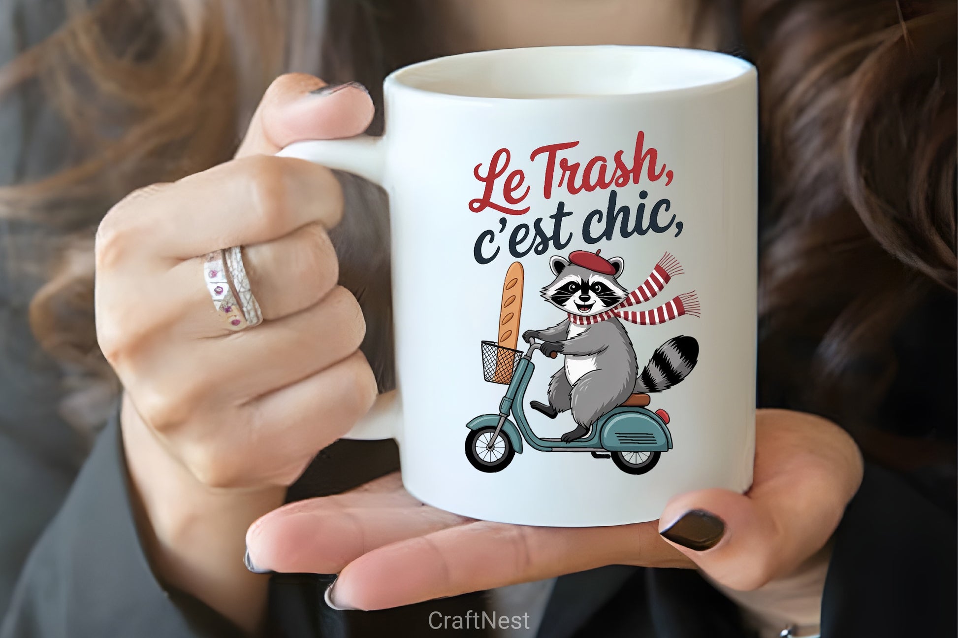 Raccoon Scooter Baguette Clipart Bundle - CraftNest - Digital Crafting and Art