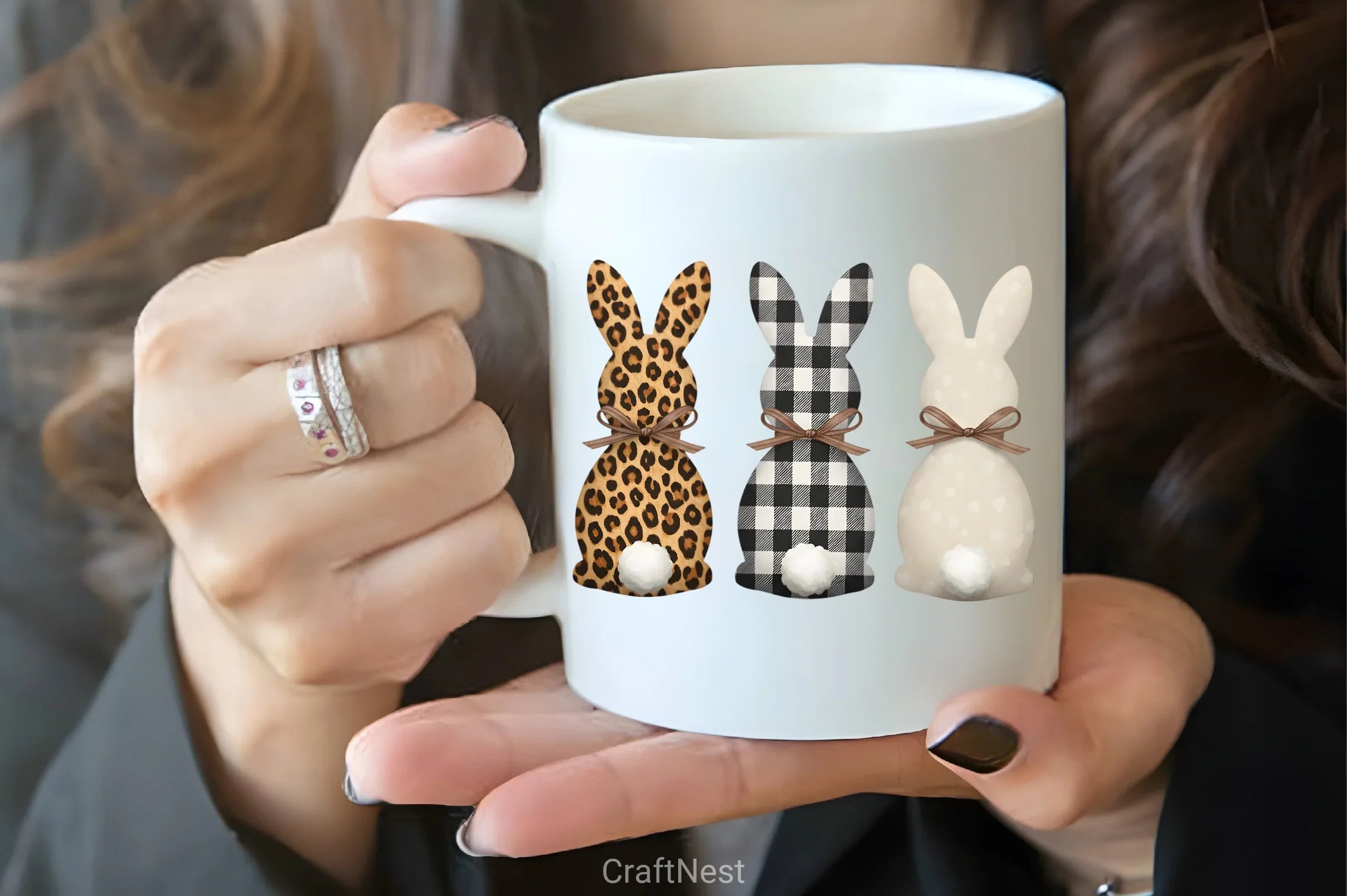 Girly Easter Bunny Clipart Bundle 41 - CraftNest - Digital Crafting and Art