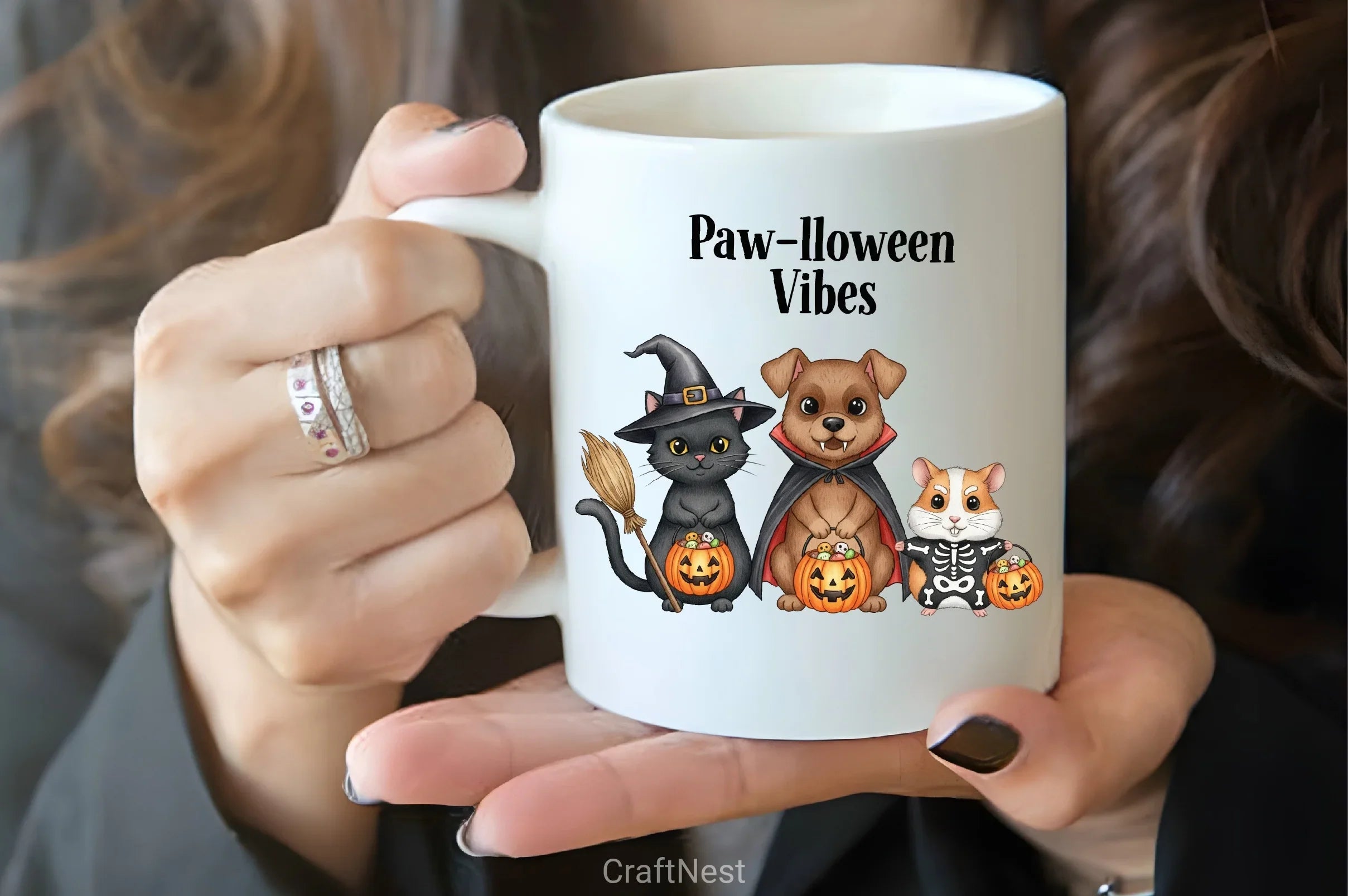 Halloween Pets & Pumpkins Clipart Bundle - CraftNest - Digital Crafting and Art