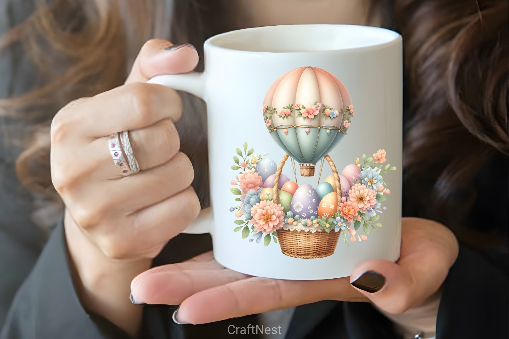 Cute Pink Easter Clipart Bundle 2 - CraftNest - Digital Crafting and Art