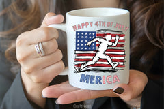 Happy 4th July Heart Sprinting Clipart Bundle - CraftNest - Digital Crafting and Art