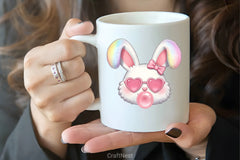 Pink Easter Bunny Clipart Bundle 51 - CraftNest - Digital Crafting and Art