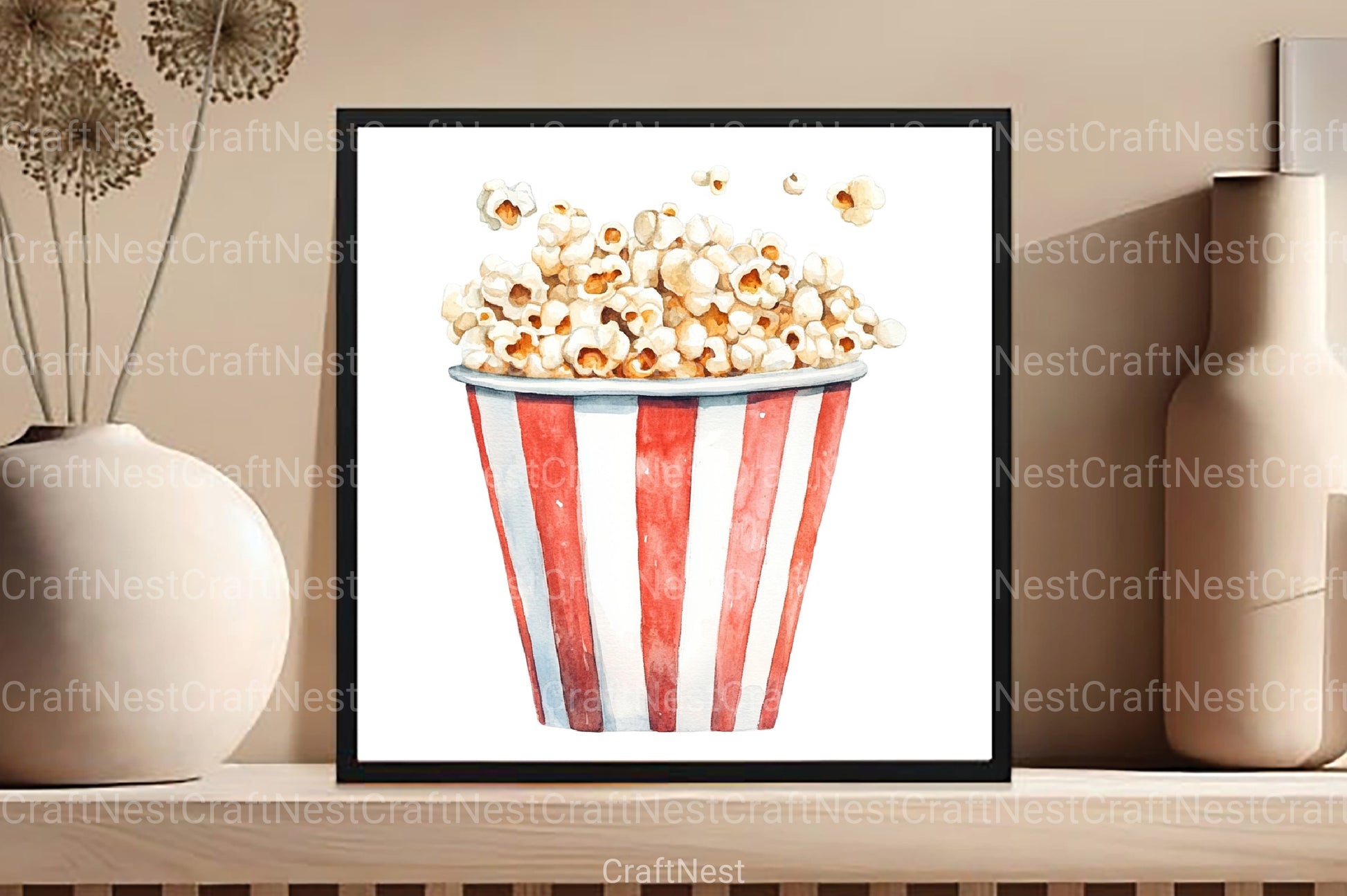 Summer Popcorn Clipart Bundle - CraftNest - Digital Crafting and Art