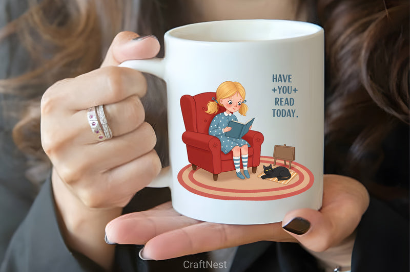 Funny Book Lover Clipart Bundle 6 - CraftNest - Digital Crafting and Art