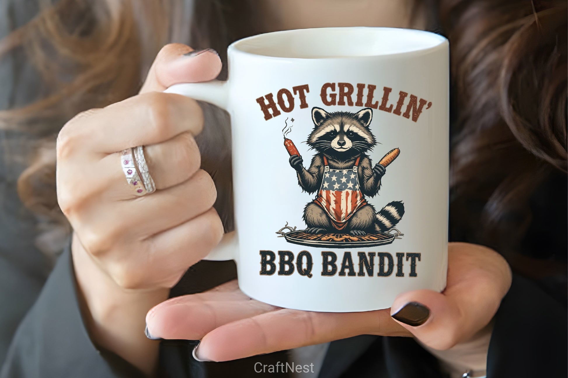 BBQ Bandit Raccoon Clipart Bundle - CraftNest - Digital Crafting and Art