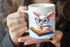 Funny Animals Reading Book Clipart Bundle - CraftNest - Digital Crafting and Art