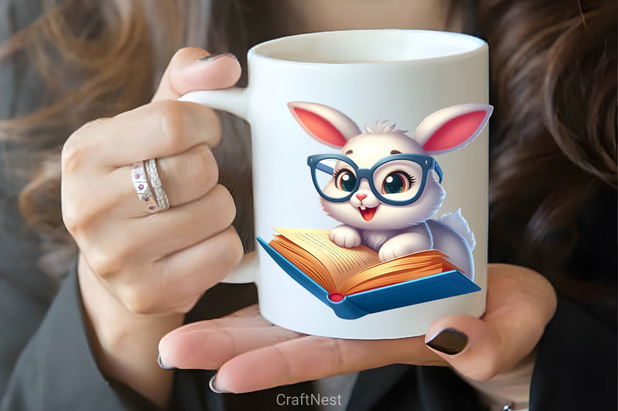 Funny Animals Reading Book Clipart Bundle - CraftNest - Digital Crafting and Art